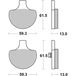 Brembo Kit de plaquettes de frein, frein à disque 07HD0614
