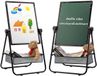 Unyqoos ® Chevalet enfant double face tableau blanc et tableau noir avec accessoires magnétiques