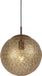 PAUL NEUHAUS Hanglamp met lampenkap 1 lichts H 1450 mm Roestbruin