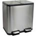 MAUL Afvalbak met voetpedaal MAULcycle 40 l edelstaal zilver