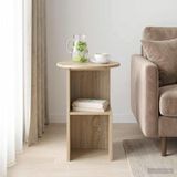 Maison Exclusive - Table d'appoint chêne Sonoma, Ø 39,5 x 55 cm, panneau de particules