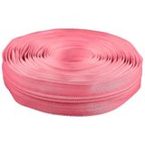 cyclingcolors 1 x ritssluitingen nr. 5 lengte 5 meter tanden van gespoten kunststof polyester open end mesh zonder trekker slider rits kleding naaien jassen korte kleding, babyroze