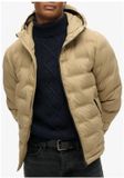 Superdry - Gewatteerde pufferjas met capuchon - Heren - Canyon Sand Brown - Maat L
