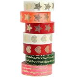 Maxi Rico Design Maxi Tape Set, Sterne / Herzen FSC MIX