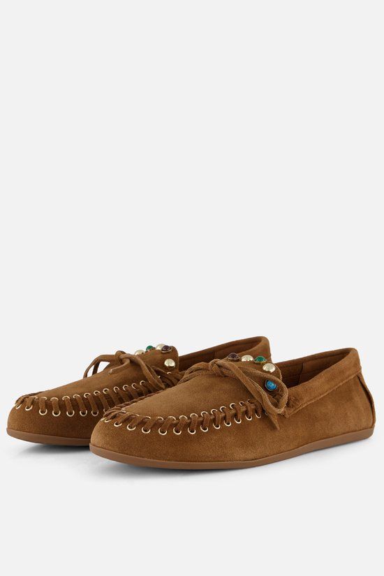 Linea Zeta Loafers bruin Suède - Maat 40