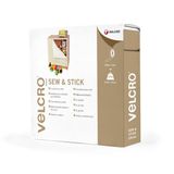 Velcro Sew & Stick klittenband met haken en lussen 20 mm x 10 m zwart