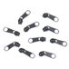 cyclingcolors 10 x vervangende ritssluiting-reparatieset voor ritssluiting hoofd nr. 5 schuivers voor kleding, tassen, jassen, tassen, koffers, jeans, matgrijs