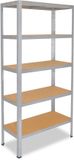 Shelfplaza HOME metalen stellingkast - 180x90x60 cm - verzinkt - 5 planken