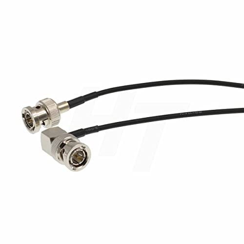 HangTon Connect Flexibele Soft Camera Monitor HD SDI Video Signaal Rechts Hoek BNC BNC Coaxiale Kabel 75ohm (100cm)