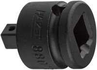 HAZET Verloopstuk 8807S · 3/8 inch (10 mm) vierkant hol · 1/4 inch (6,3 mm) vierkant massief · Lengte: 28 mm