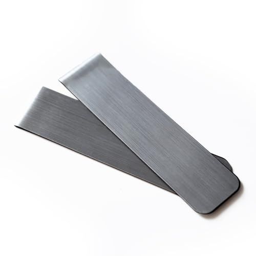 Set van 2 magnetische boekenleggers - Metaallook - Inklapbaar - 10 x 2,5 cm