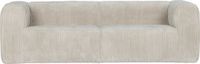 WOOOD Bean 3,5-Zits Bank - Ribstof - Naturel - 73x242x96