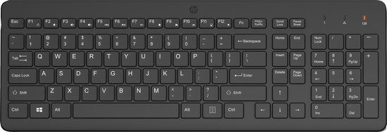 HP 225 draadloos toetsenbord QWERTY Zwart