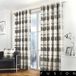 Fusion Balmoral Check 100% Cotton Eyelet Curtains Slate 66" x 54"