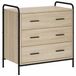 vidaXL Commode Sonoma Eiken 70 x 39,5 x 71 cm Bois traité
