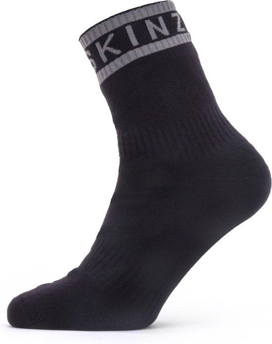 Sealskinz Waterproof Warm Weather Low Cut Socks with Hydrostop - Black/Grey - Size M (EU 39-41)