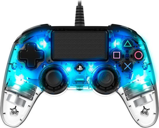 Nacon Compact Official Licensed Wired LED Controller - PS4 - Blue