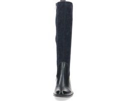 Caprice Kania Dames Lange Laarzen - Donker Blauw - Imitatiesuède - Maat 38.5