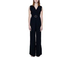 Morgan de Toi Effen Jumpsuit Met Ritssluiting Zwart Maat 42