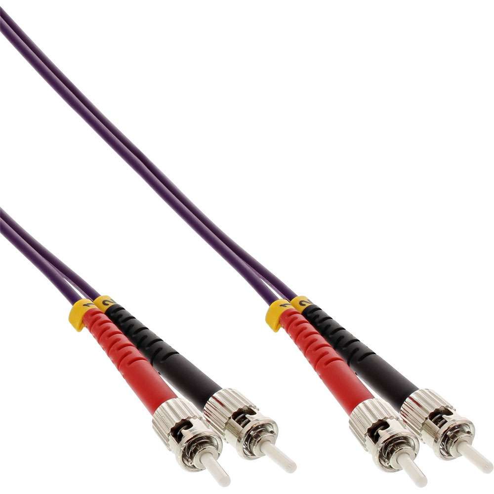 Inline ST/ST Fiber Optic Cable - 15 m