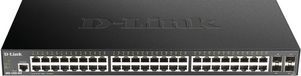 D-Link DGS-1250-52X/E Switch - 48-poorts Gigabit Ethernet - Zwart