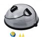 VEVOR Halve Oefenbal Trainer, 584 mm Balansbal Trainer, Stabiliteitsbal met 300 kg draagvermogen, Yogabal met weerstandsbanden en voetpomp, Krachtfitnessbal voor thuisgym, Grijs
