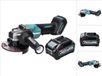 Makita GA 016 GM1 accu haakse slijper 40 V max. 125 mm borstelloos XGT + 1x accu 4,0 Ah - zonder oplader