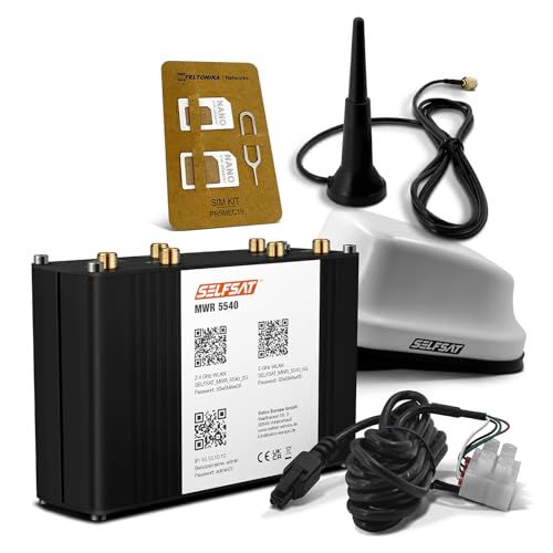 SELFSAT MWR 5540 5G Cat 12 WLAN-router tot 2,6 Gbps incl. SELFSAT 5G antenne wit