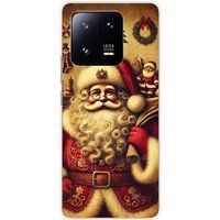 Xiaomi Bedrukt siliconen hoesje compatibel met Xiaomi 13 Pro pere noel vintage