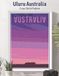 Uluru Australia Cross Stitch Pattern: A Retro Travel Poster Embroidery Chart