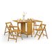 Julian Bowen Savoy table à manger compacte en chêne clair, bois dur, couleur chêne clair