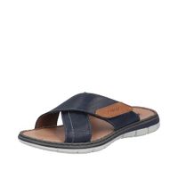 Rieker Heren Slipper - 25151-14 Blauw - Maat 44