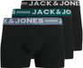 JACK&JONES Sense Trunk Boxershorts Junior (3-pack) - Zwart - Maat 140