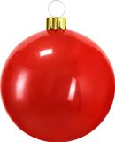 Christmas Decoration mega grote kerstbal - 65 cm - rood - opblaasbaar