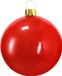 Christmas Decoration mega grote kerstbal - 65 cm - rood - opblaasbaar