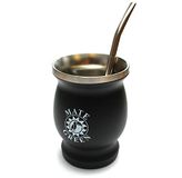 Mate Green Yerba Mate Theekopset, 220 ml, roestvrij stalen rietje, bombilla voor Mate Tea 19 cm, dubbelwandige geïsoleerde beker, vaatwasmachinebestendig en duurzaam