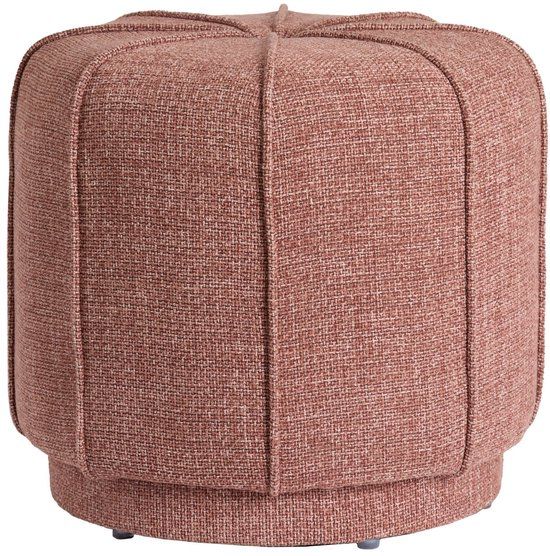 Light & Living Poef Belisso - Roze - Ø50.5x46cm - Modern