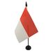 AZ FLAG Tafelvlag Indonesië 15x10 cm Polyester 100D Plastic Voet
