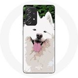 Maniacase Etui voor Samsung Galaxy A52 Samojeed wit hondenras