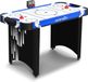 Serenelife Table de hockey sur air – Table de hockey avec suivi de score intégré et distributeur de palets – Tableau de bord numérique à LED et accessoires