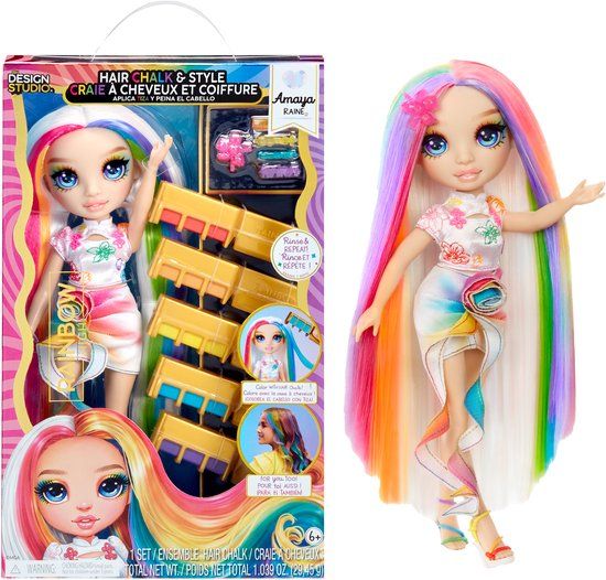 Rainbow High Hair Chalk & Style -pop Amaya (regenboog)