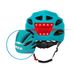 BEEPER Helm met led voor en achter voor fiets, mountainbike, elektrische step ME134 (medium, blauw)