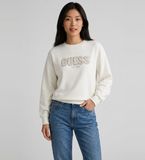 Guess Madeline Logo Sweater crème blanc