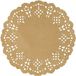 Santex Placemats kant look - 40x - naturel - papier - rond