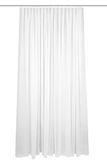 HOMEbasics 41694 Store/gordijn 'FLAMIO', transparante kant-en-klare store, kleur: wit, afmeting: 160 x 600 cm