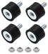 Support en caoutchouc M4 - 4 pièces - 15 x 10 mm - Amortisseur de vibrations