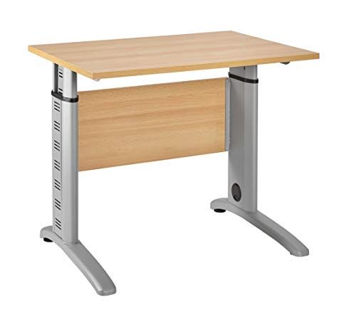 Möbelpartner Meubelpartner 1210 bureau, truffeleikendecor, ca. 140,0 x 65,0 x 91,0-109,5 cm 90 cm breit Samerbergbeuken decor