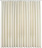 vidaXL Gordijn - Verduisterend - Met Haken - 290x245 cm - Fluweel - Crème