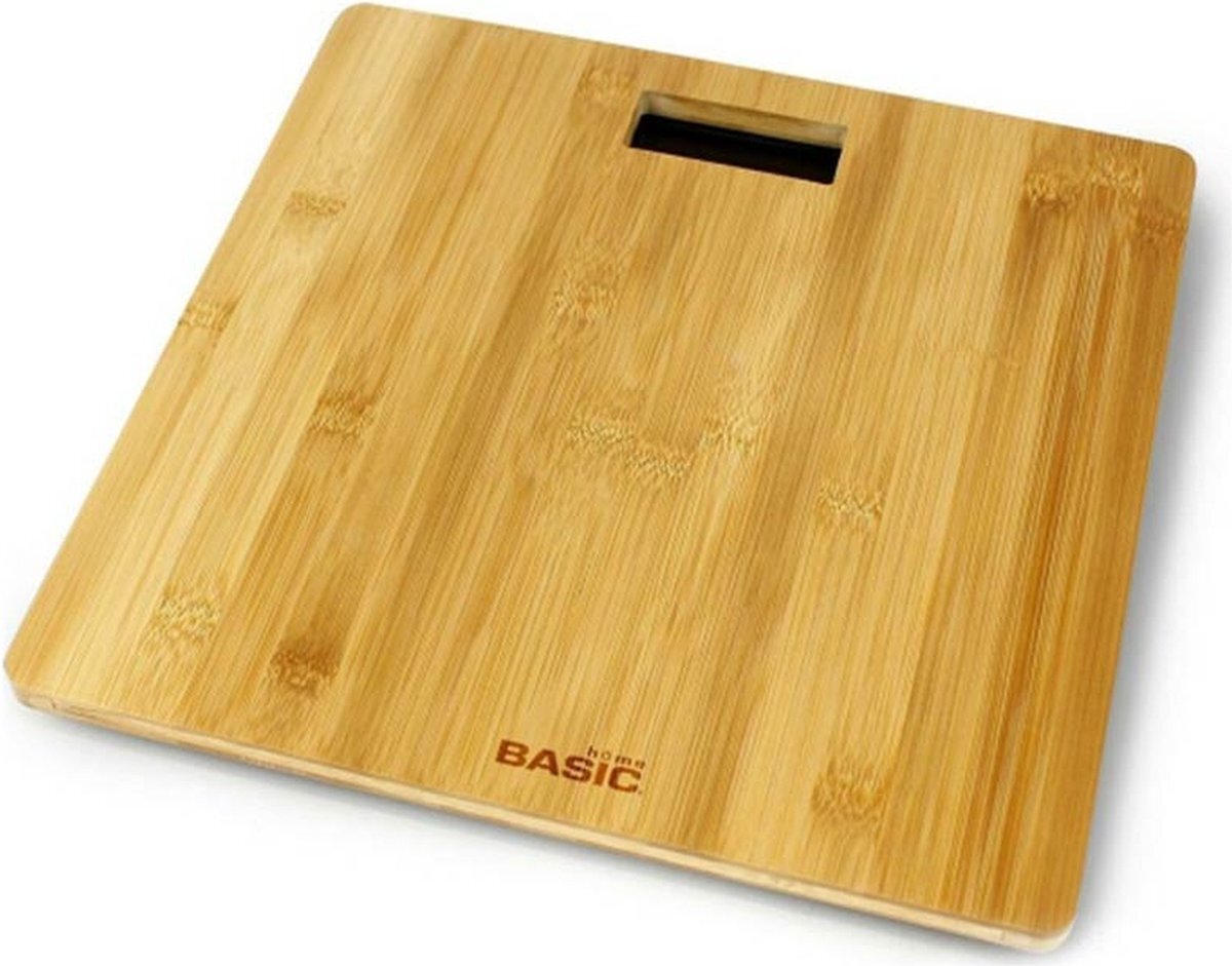 Home Basic Digitale Personenweegschaal Bamboe (30 x 30 x 3,5 cm)