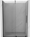 Mexen Velar porte de douche coulissante 150 cm, transparent, noir